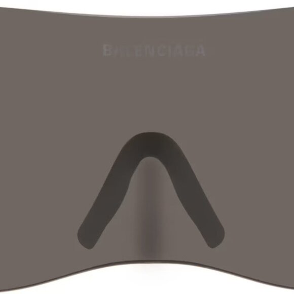 Balenciaga - Runway Black Shield Mask Oversized XL Sunglasses BB0288S - Picture 11 of 15